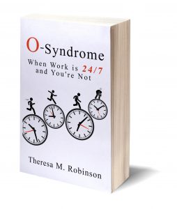 O-syndrome book for work-life boundaries | Blank white book w/path